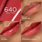 Swatch del tono 640 Tea Time aplicado en labios
