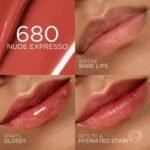 Swatch del tono 680 Nude Expresso aplicado en labios